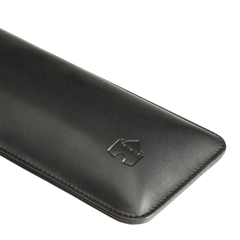Castle Bailey Compact by Castle - Wrist Rest for Keyboards with Around 61 Keys - Leather Ergonomic Computer Extra Firm Keyboard Wrist Support for Typists, Gaming, Heavy Office Use (Nightfall, Compact Size) - Image 4